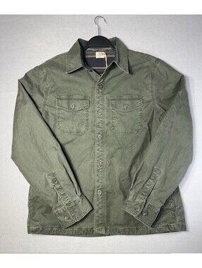 NWT Faherty Lakeside CPO Jacket Men's M Fall Evergreen Olive Lined Shacket